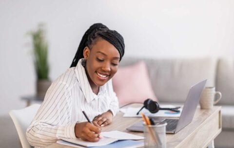 lady studying